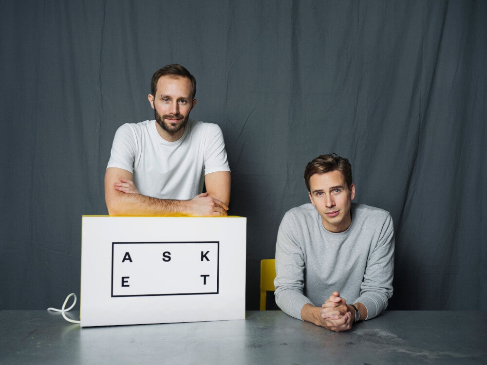 Asket founders August and Jakob