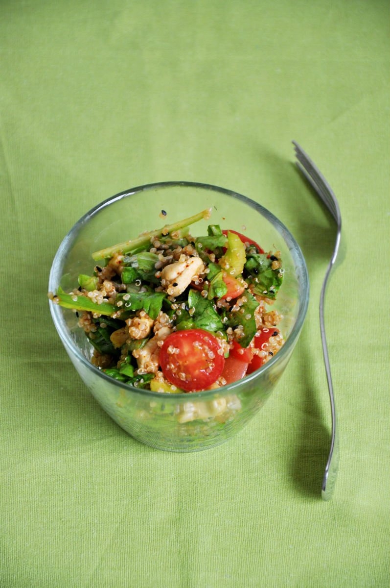 Quinoa salad with Asian Dressing