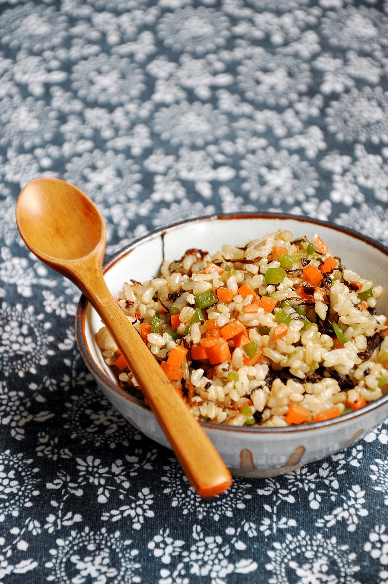 Fried Brown Rice with Meicai