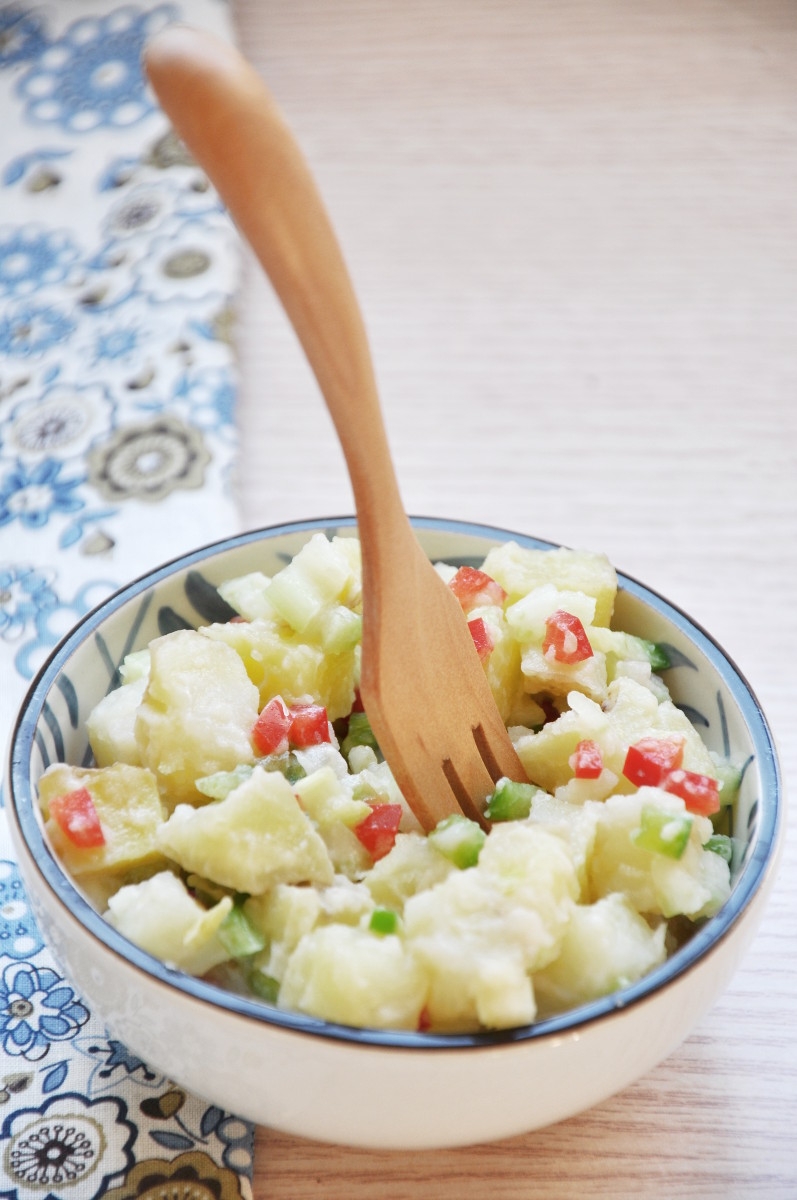 Classic Potato Salad with Homemade Vegan Mayonnaise