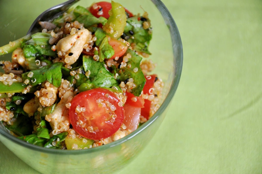 Quinoa salad with Asian Dressing