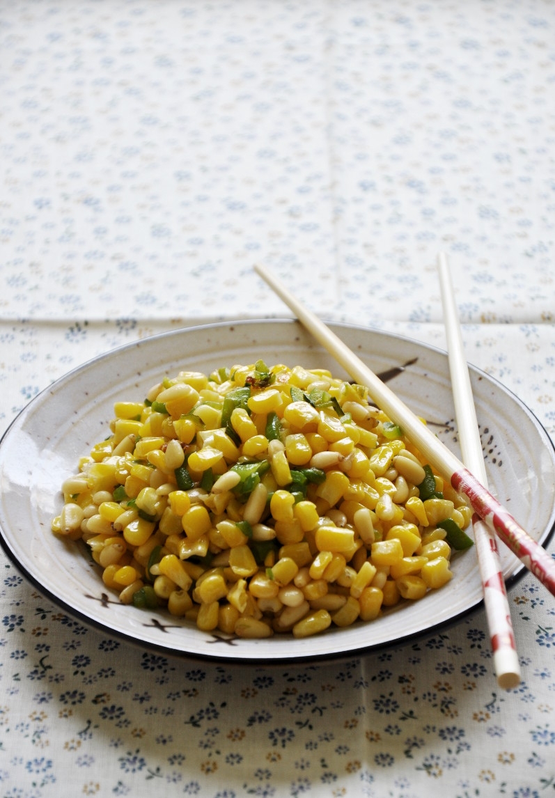 Corn with Pinenuts