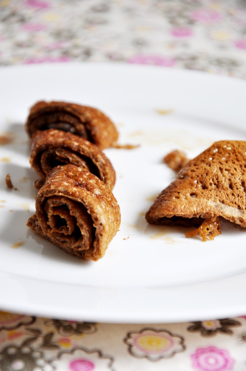 Stout Beer Pancake with Brown Rice Caramel Syrup