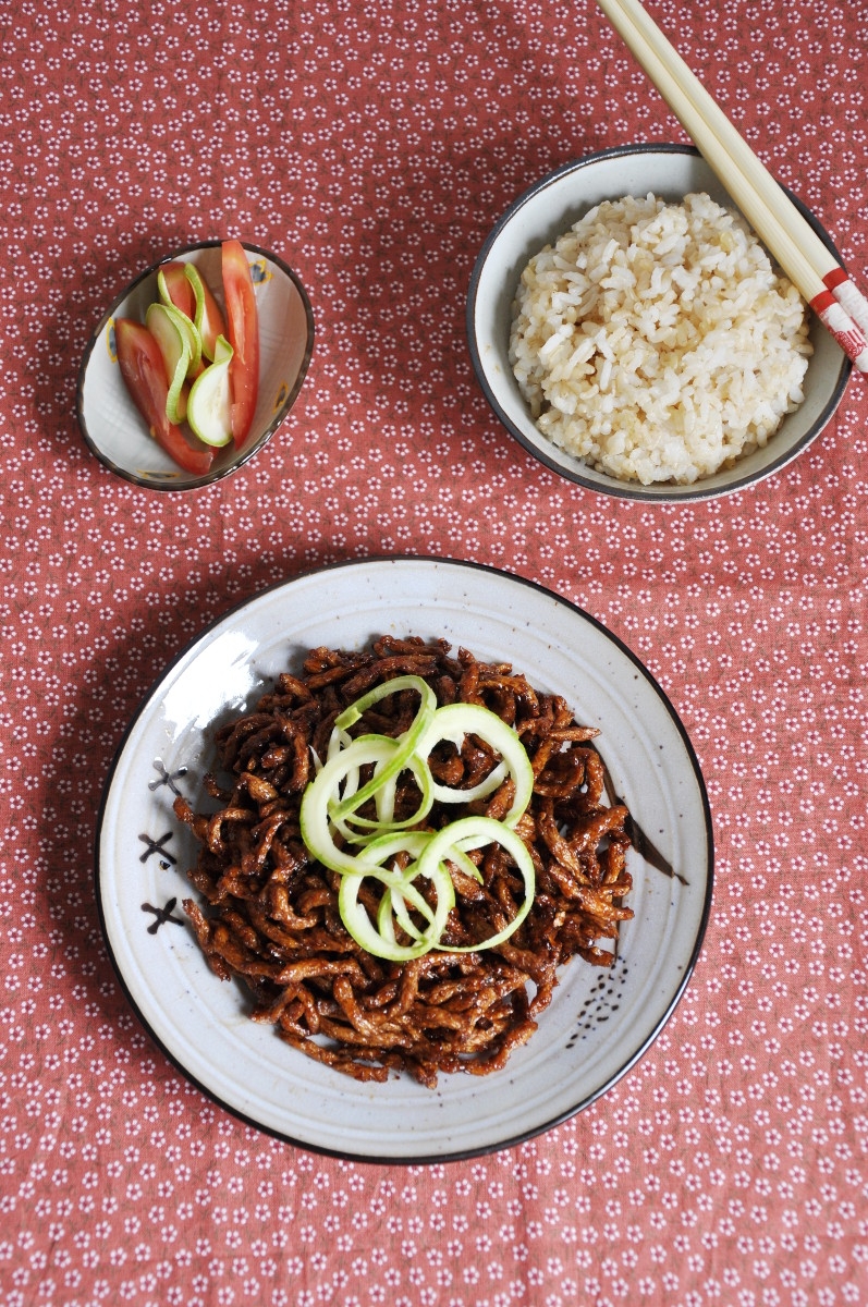 Shredded Soy Protein wth Beijing Sauce