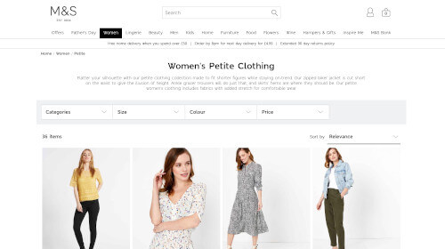 Women's Petite Clothing